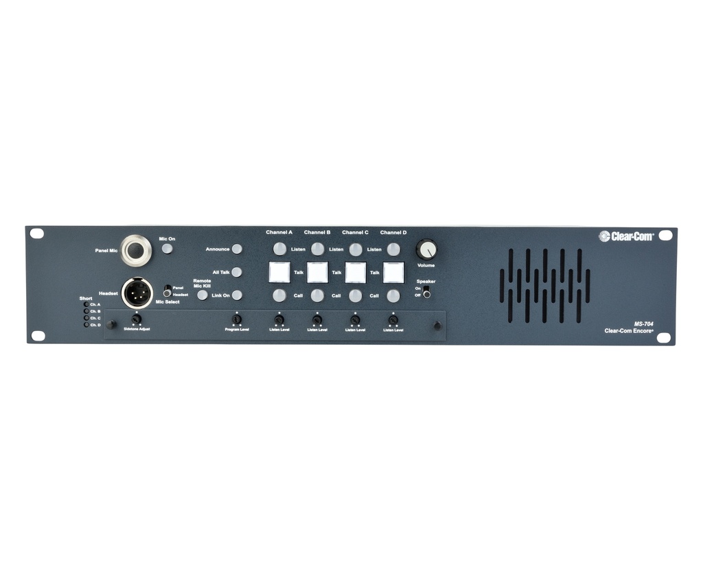 Clear-Com 4-Channel Main Intercom Station with Power Supply