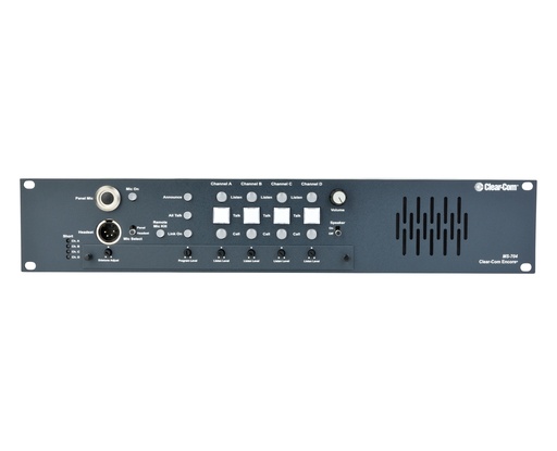 [MS-704] Clear-Com 4-Channel Main Intercom Station with Power Supply