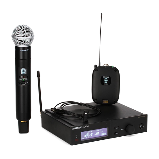 [SLXD12485-J52] Shure SLXD124/85 Combo Wireless Handheld and Lavalier Microphone System - J52 Band