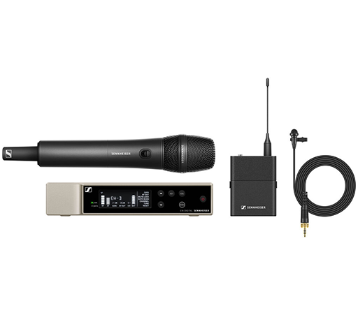 [508770] Sennheiser EW-D ME2/835-S Combo Wireless Handheld and Lavalier Microphone System - Q1 (470 - 526 MHz)